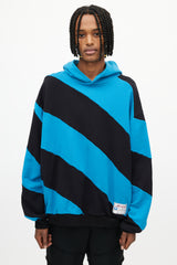 Marni Blue & Black Striped Hoodie