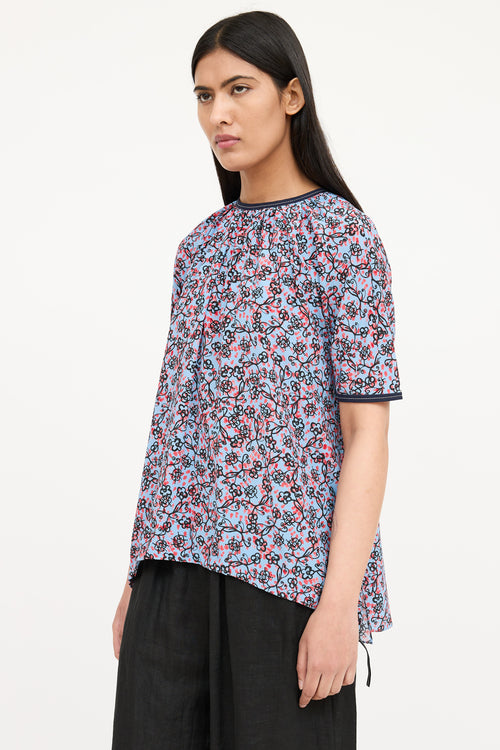 Marni Patterned Short Sleeve Blouse