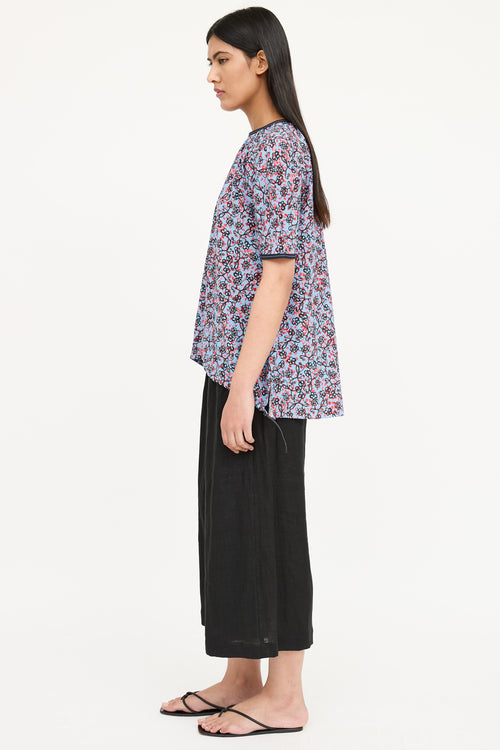 Marni Patterned Short Sleeve Blouse