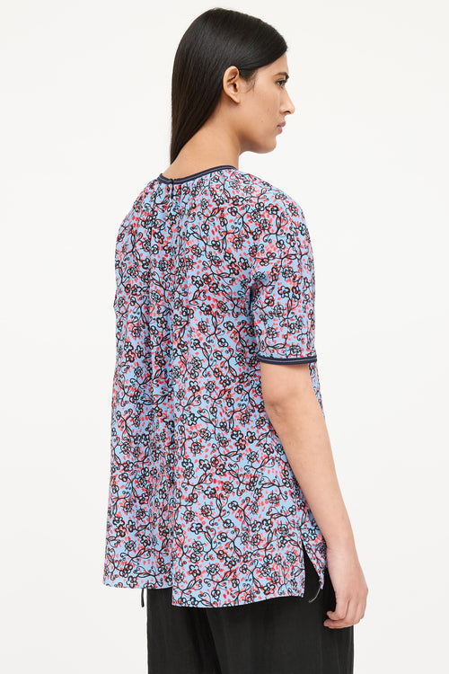 Marni Patterned Short Sleeve Blouse