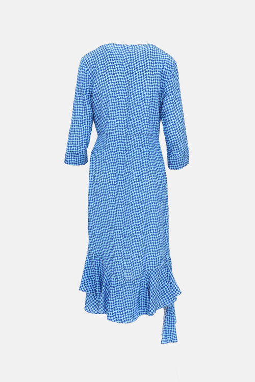 Marni Silk Asymmetrical Check Dress