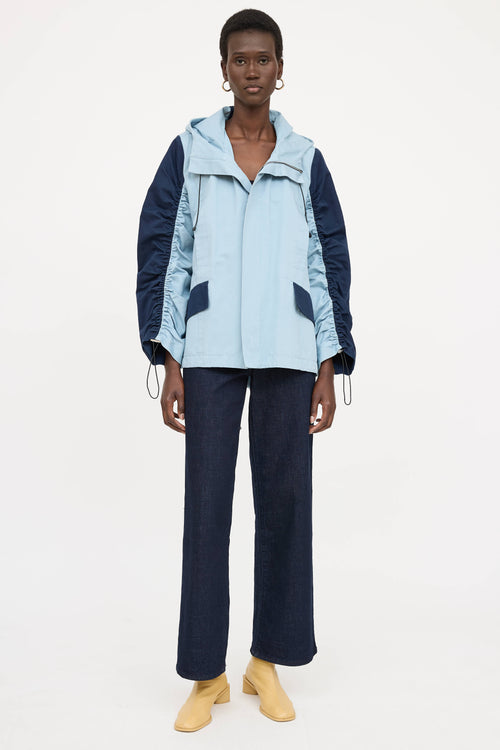 Marni2-Tone Cinched Sleeve Jacket