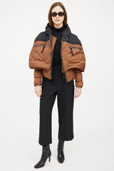 Marni 2011 Brown & Black Down Cape Jacket