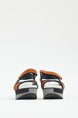 Marni Brown & Multi Neoprene Platform Sandal