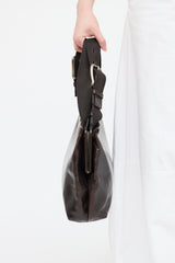 Marni Leather Buckle Satchel Bag