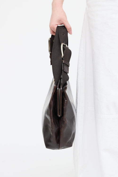 Marni Leather Buckle Satchel Bag