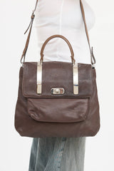 Marni Leather Top Handle Bag