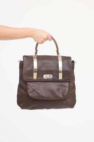 Marni Leather Top Handle Bag