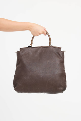 Marni Leather Top Handle Bag