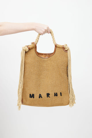 Marni Brown Marcel North-South Tote Bag