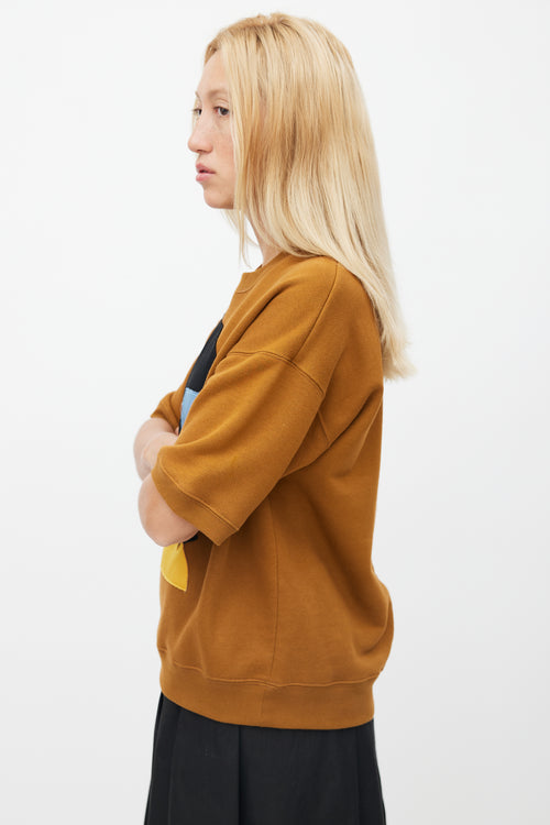 Marni Brown & Multicolour Etka Sweatshirt