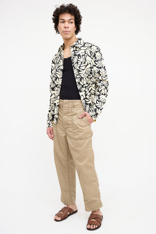 Marni Brown Straight Leg Pant