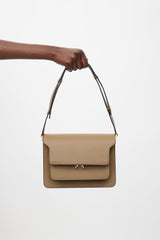 Leather crossbody bag Marni Brown in Leather - 18639250