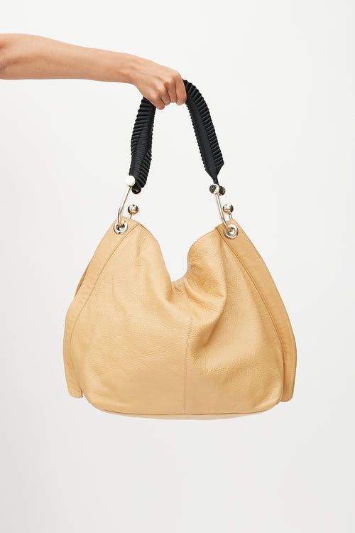 Marni Beige Leather Braided Bag