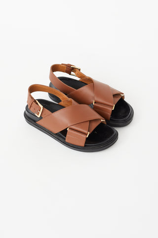 Gianvito Rossi // Brown Braided Leather Tie Sandal – VSP Consignment