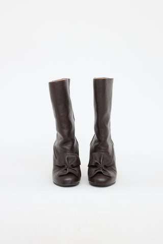 Marni Bow High Heel Boot