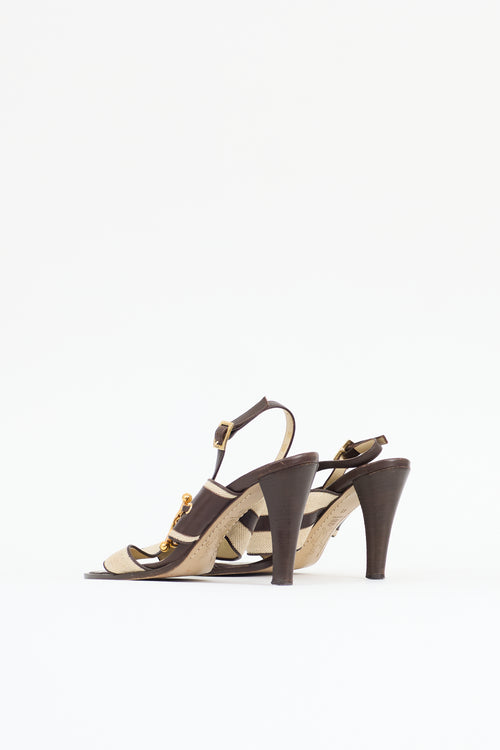 Marni Canvas & Leather Sandal