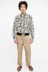 Marni Cream & Black Printed Shirt