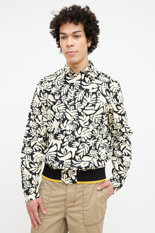 Marni Cream & Black Printed Shirt