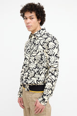 Marni Cream & Black Printed Shirt