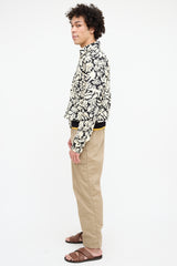 Marni Cream & Black Printed Shirt