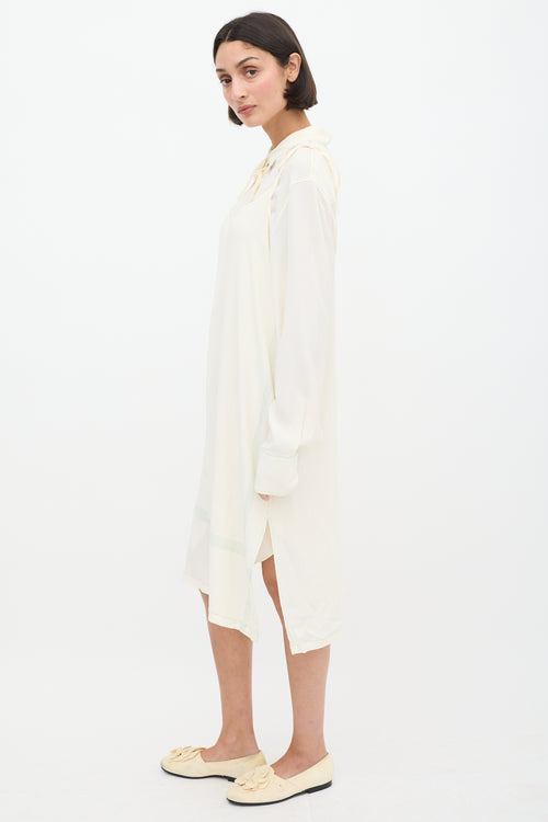 Marni Cream & Green Shirt Dress