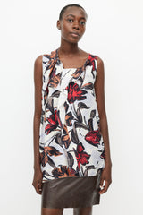 Marni Cream & Multicolour Floral Silk Top
