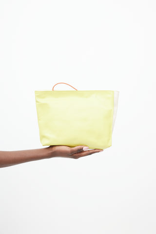Marni Cream & Yellow Museo Leather Pouch