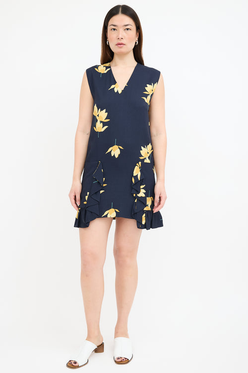 Marni Crepe Floral Dress