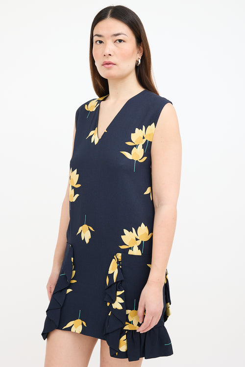 Marni Crepe Floral Dress
