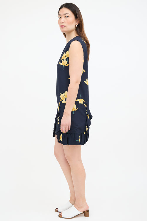 Marni Crepe Floral Dress