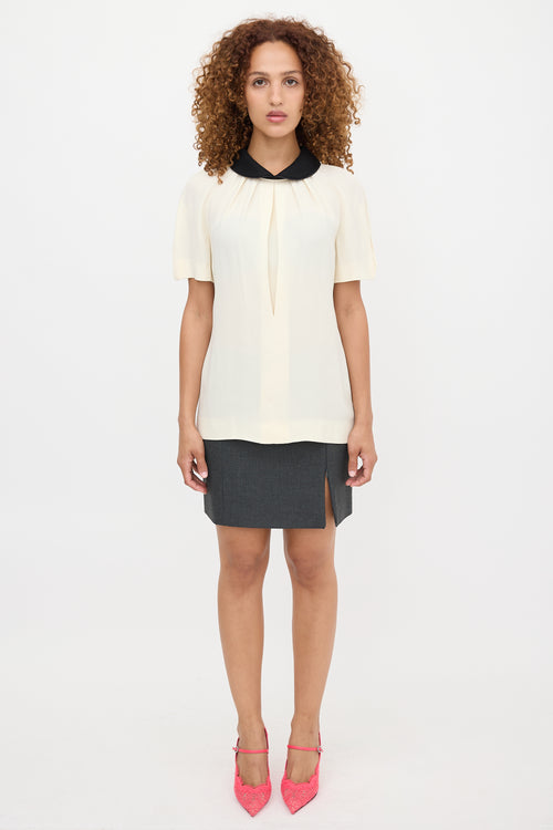 Marni Crepe Pleated Top