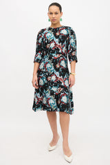 Marni Crinkled Silk Splash Dress