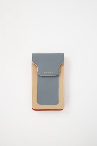 Marni Leather Colourblock Crossbody Pouch