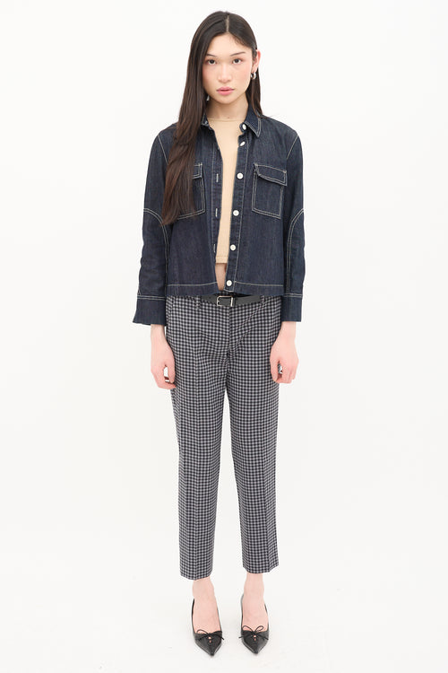 Marni Denim Contrast Stitch Jacket