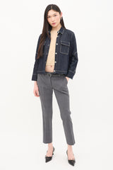 Marni Denim Contrast Stitch Jacket