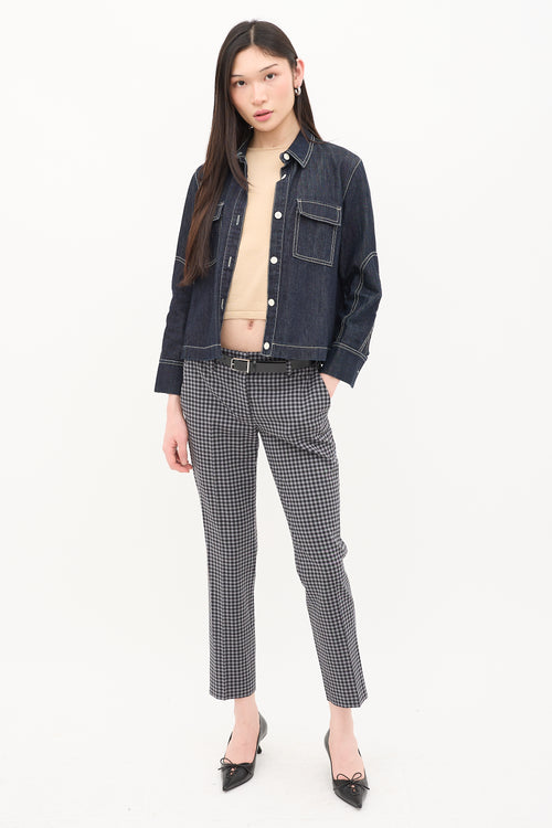 Marni Denim Contrast Stitch Jacket