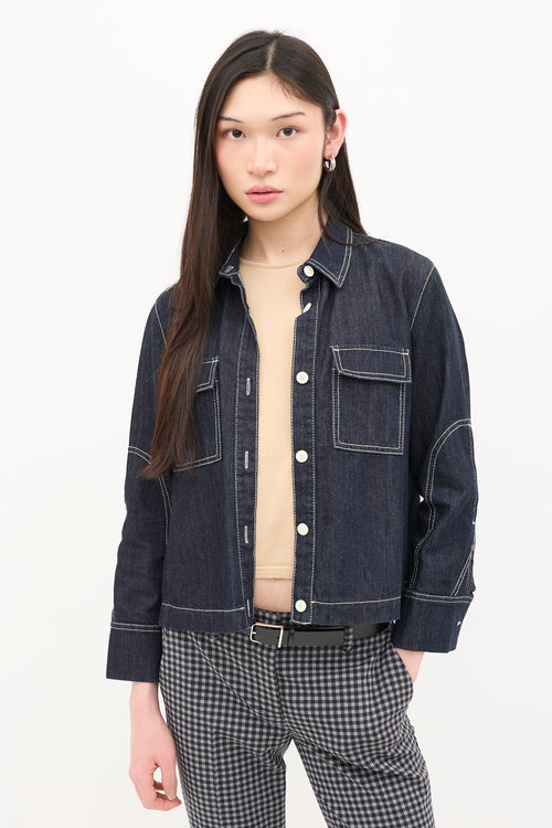 Marni Denim Contrast Stitch Jacket