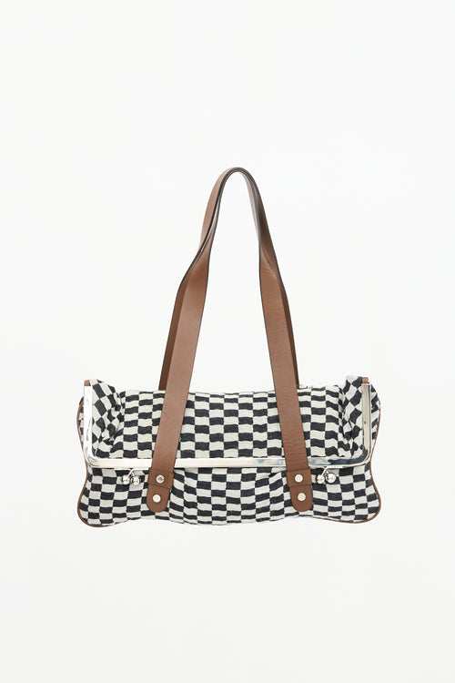 Marni FW 2009 Checker Folded Shoulder Bag
