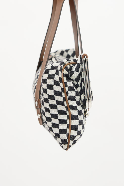 Marni FW 2009 Checker Folded Shoulder Bag