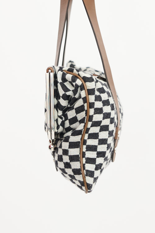 Marni FW 2009 Checker Folded Shoulder Bag