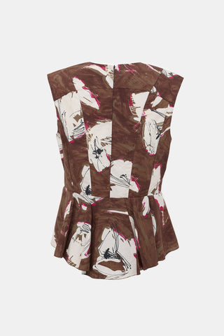 Marni Floral Sleeveless Top