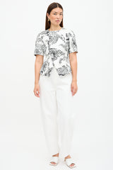 Marni Floral Peplum Top