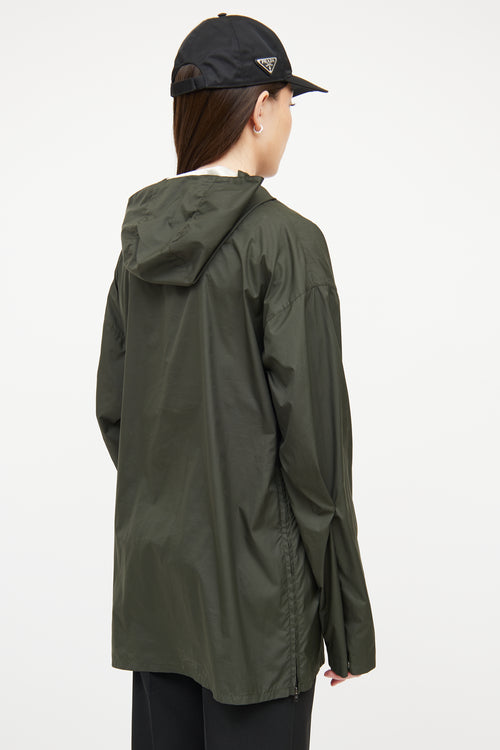 Marni Green Hooded Windbreaker Jacket