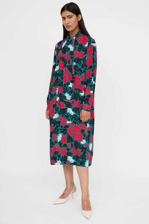 Marni Patterned Scarf Dress