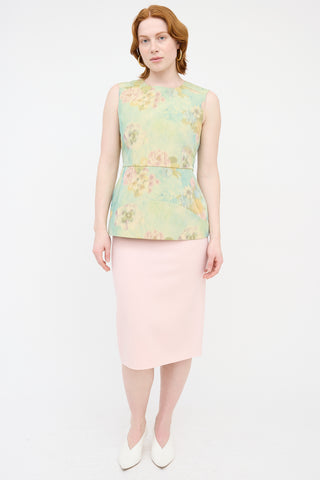 Marni Floral Structured Blouse