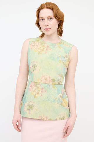 Marni Floral Structured Blouse