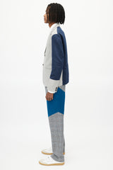 Marni Grey & Navy Colourblock Blazer