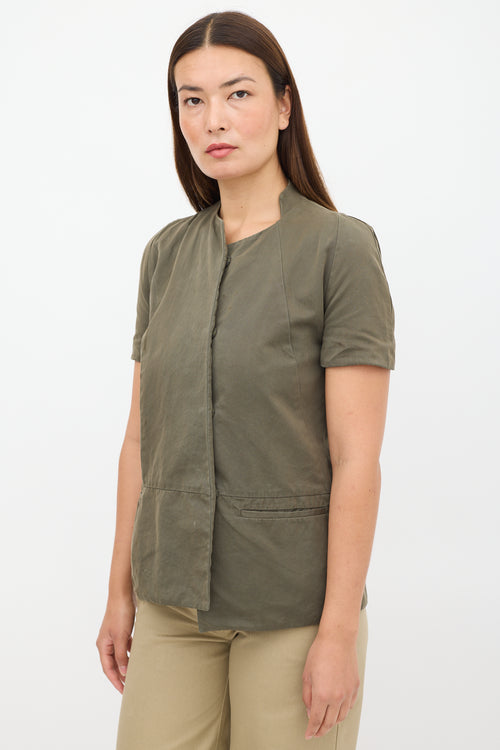 Marni Green Two Pocket Top