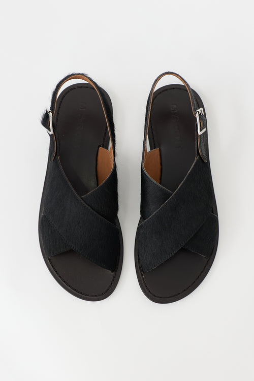 Marni Hair Criss Cross Sandal